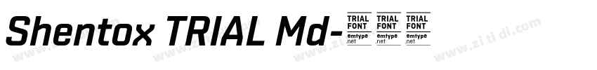 Shentox TRIAL Md字体转换 Shentox TRIAL Md字体转换